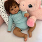 TERABITHIA 24 Inches Huge Real Baby Size Hand Rooted Hair Sweet Smile African American Realistic Newborn Toddler Girl Dolls Dark Brown Skin Lifelike Reborn Baby Doll That Look Real and Feel Real