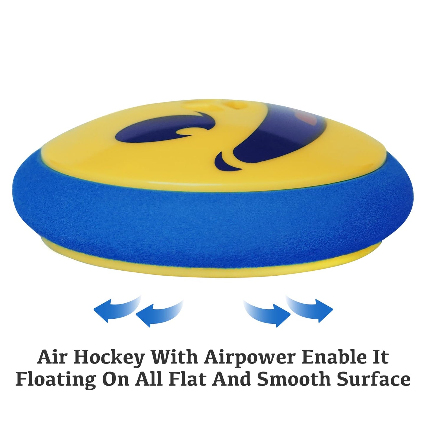 New Air Hockey Pucks And Paddles - Funny Design Air Hockey Pucks For Any Flat Surface, Include A Charging Cable And Electronic Rechargeable Air Hockey,2 Air Hocky Strikers