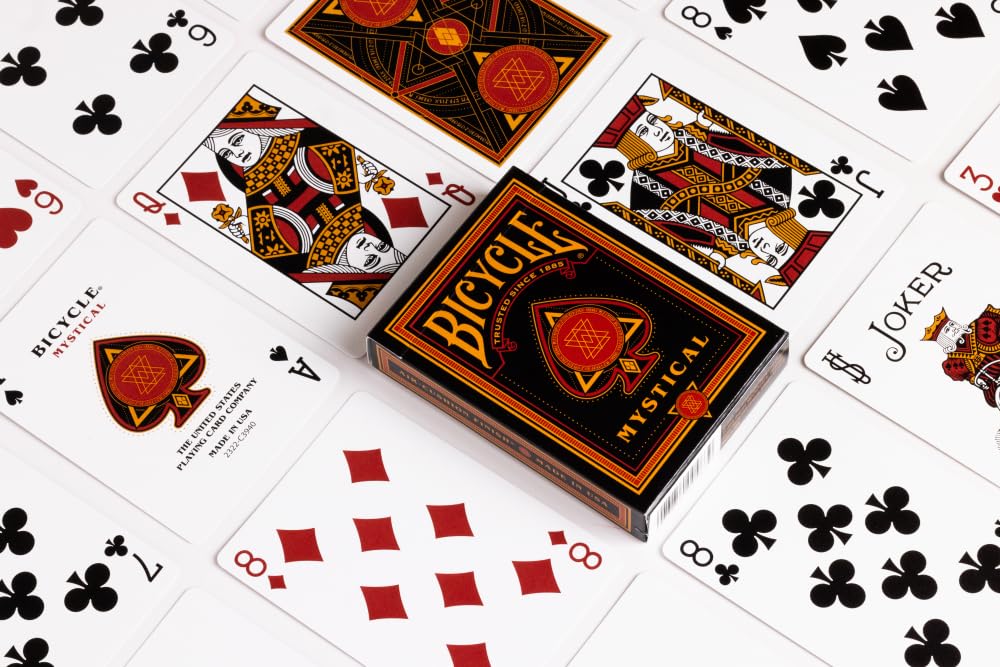 Bicycle Mystical Magical Playing Cards - enhanced Deck for Magic and Card Games - game-style Size