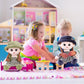 Ikasus Plush Stuffed Princess Doll With Clothes, Hat & Skirt, Cute Soft Cuddle Baby Girl Doll For Kids, Green