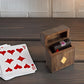 Birthday Gift Ideas Handcrafted Classic Wooden Playing Card Holder Deck Box Storage Case Organizer With enhanced Quality 'Ace' Playing Cards Anniversary Housewarming Gift Ideas For Men & Women (Heart)