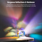 Neewer 20mm K9 Crystal Polyhedron Prism, Color HD Optical Glass Cube, RGB Dispersion Prism Cube, Faceted Optical Prism for Photo