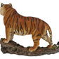 Ebros 7.25' Long Jungle Menace Orange Bengal Tiger Standing On Rock Statue Giant Cat Wild Animal Decorative Figurine
