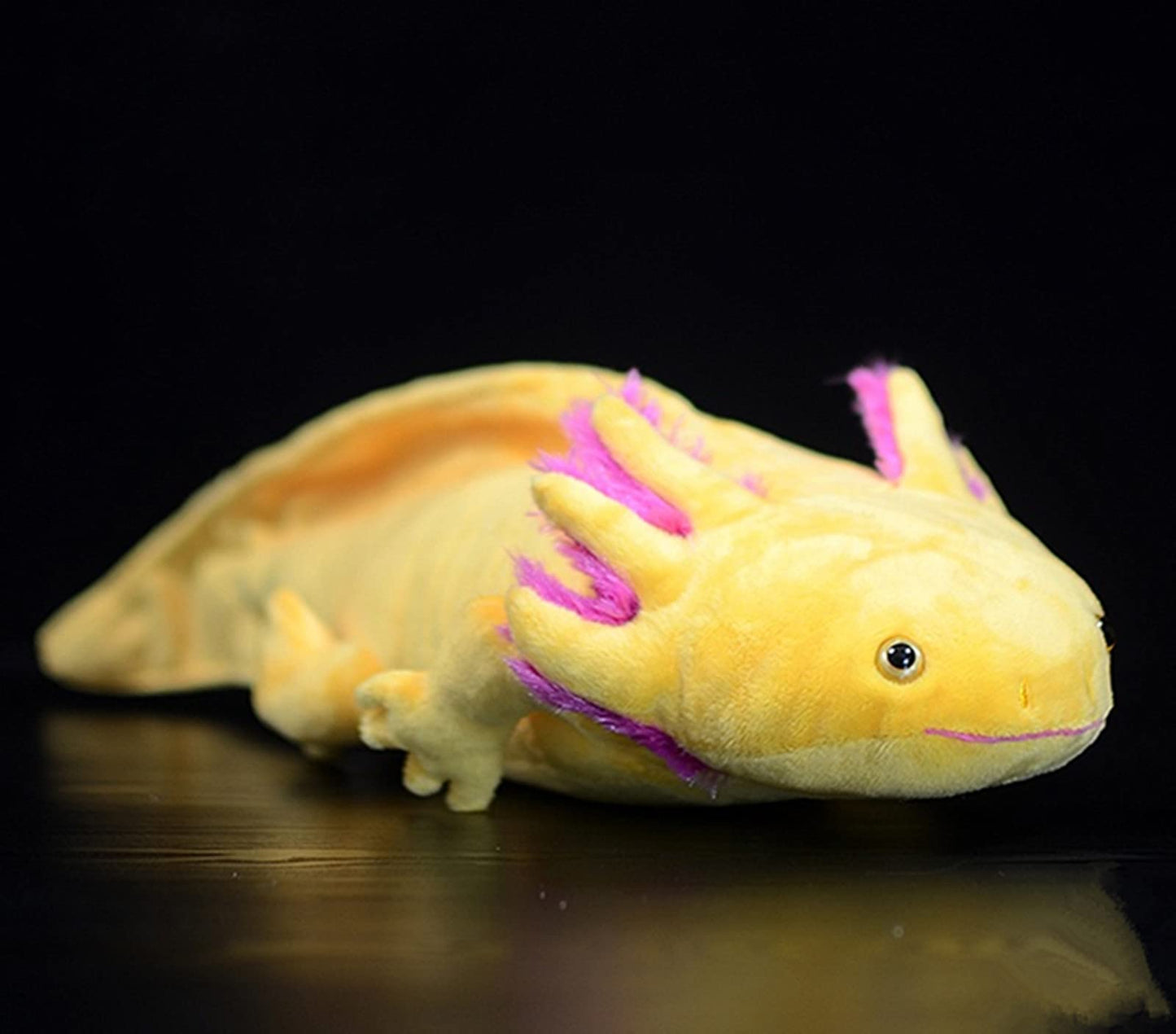 ZHONGXIN MADE Axolotl Plush - 20" Yellow Stuffed Animal, Realistic Polyester Toy, Unique Gift for Kids, Model 717981362910