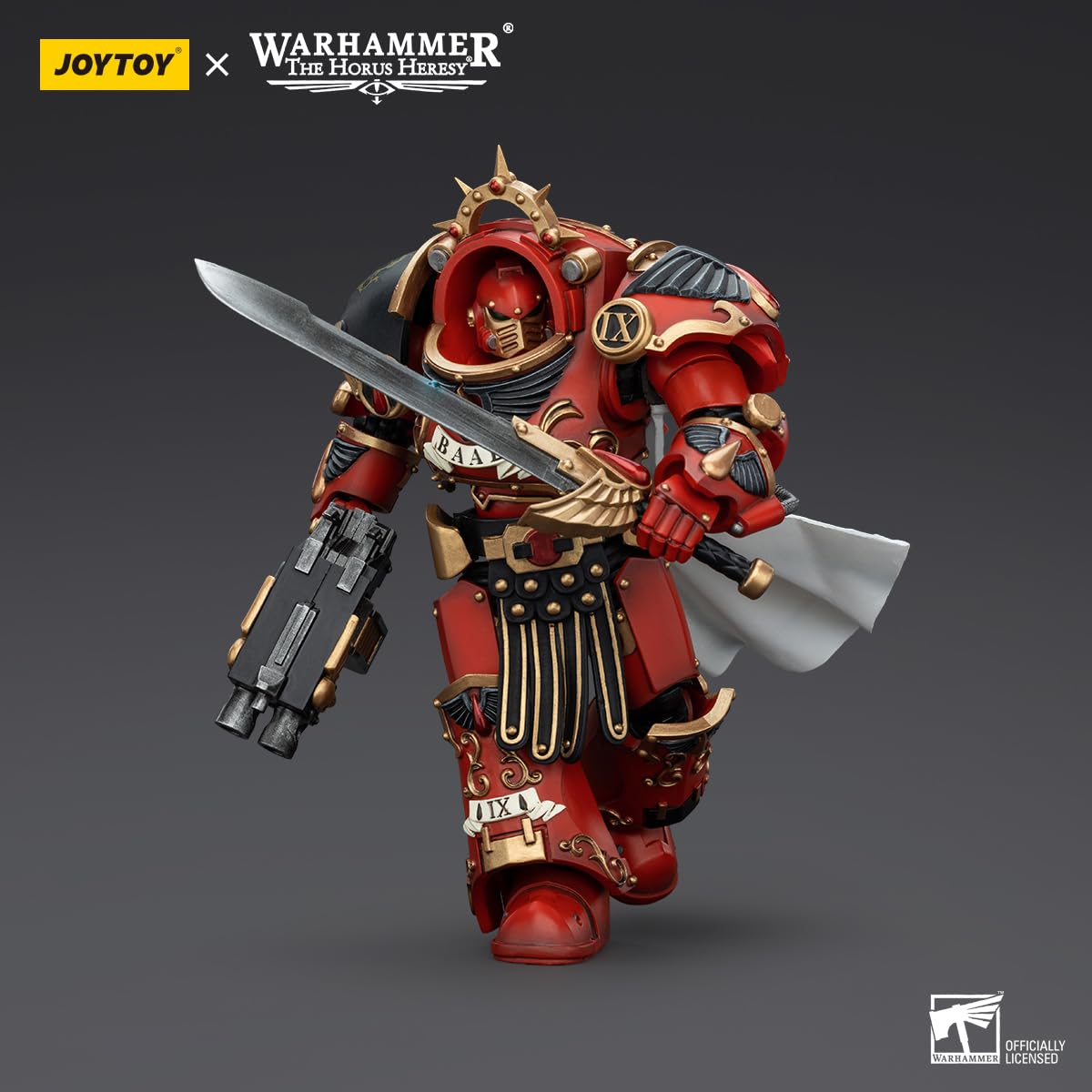 malt-inspiredISE JOYTOY 1/18 Action Figures - Warhammer The Horus Heresy Blood Angels Legion Praetor in Tartaros Terminator Armour - 6 Classic Character Collectible Age 15 and Above
