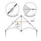 Sgftre Red Large Delta Kites Flying Toys For Kids & Adults Easy To Fly