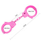 HUALIXUAN Pink Metal Play Handcuffs for Kids - Toy Police Hand Cuffs, 1cm Size, Perfect for Dress-Up and Role Play
