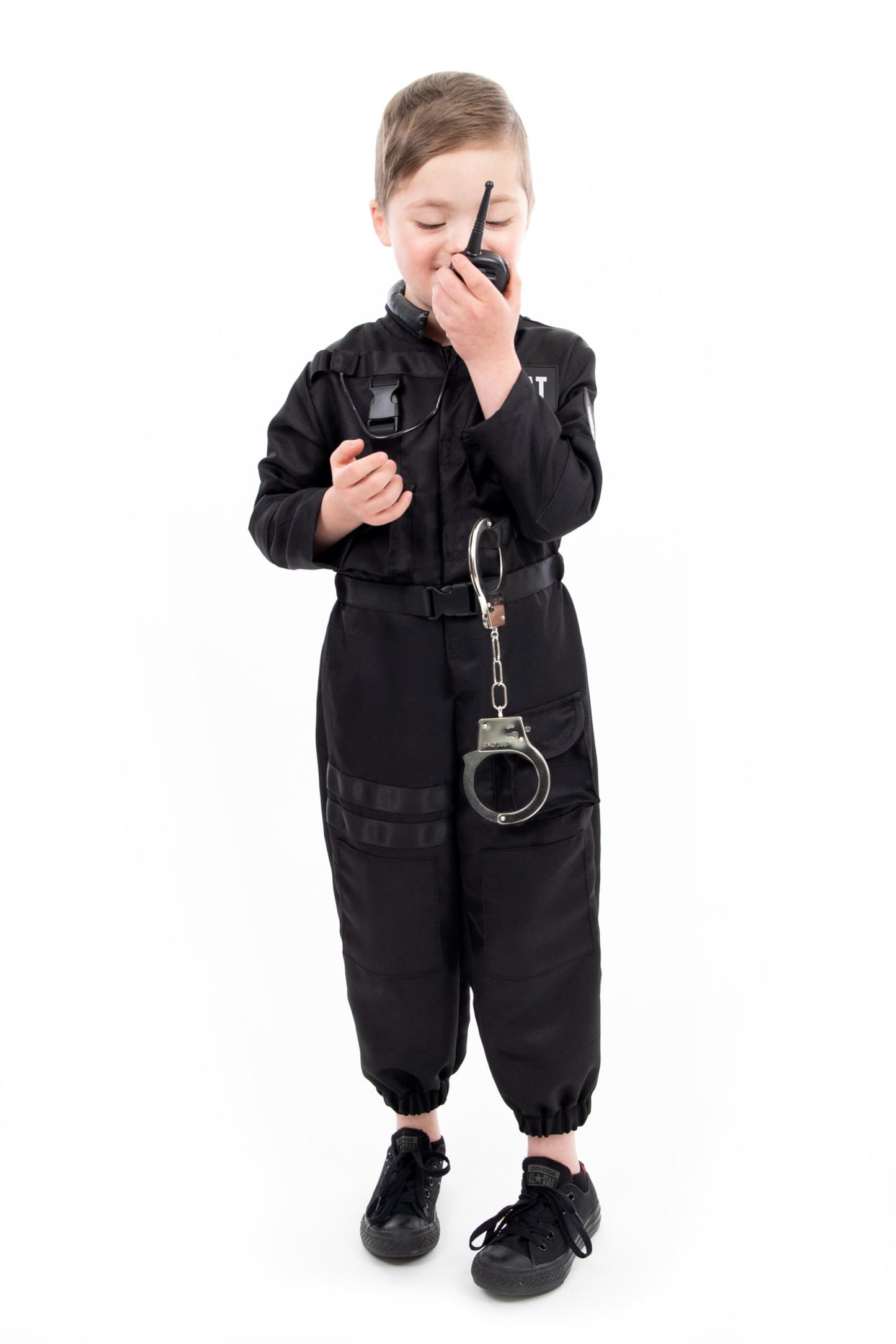 Little Adventures SWAT Police Hero Costume Set - Pretend Play Machine Washable (Medium Age 3-5)