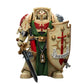 JOYTOY Warhammer 40 000 1/18 Action Figure Dark Angels Deathwing Knight 3 with Power decorative replica blade and Storm Shield Collection Models Birthday Gifts 15Age+