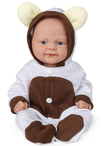 Vollence 12 Inch Reborn Baby Dolls Silicone Full Body Realistic Not Vinyl Dolls Lifelike Newborn Platinum Silicone Baby Dolls Re