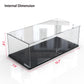 Thickened Clear Acrylic Display Case For Bts Lego 21339 Collectibles, Assemble Box Dustproof Protection With Black Wood-Plastic