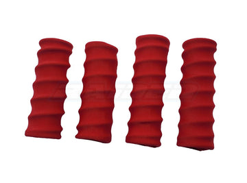 Damper Shock Sleeves Dirt Dust Resist Guard Cover for Traxxas 1/8 Sledge 4pcs - RED