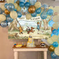 Unbala Winnie Backdrop - Happy 1st Birthday Photography Background, 57x37 Inch Banner for Kids Party Supplies, Model XI57