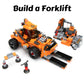 Block Builder Bulldozer Block Set (521Pcs) And Construction Forklift. Two Building Kits In One Set! Toy Blocks Suitable For Boys