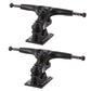 Gullwing Trucks Sidewinder II Black Skateboard Double Kingpin Trucks  185mm Hanger 10 Axle (Set of 2)