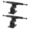 Gullwing Trucks Sidewinder II Black Skateboard Double Kingpin Trucks  185mm Hanger 10 Axle (Set of 2)