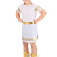 Herms Boys Ancient Greek Olympian God Costume For Kids - Xl, White