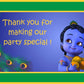 Untumble Krishna Themed Thank You Card(Set Of 20)