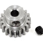Robinson Racing 1119 Steel Alloy Motor Pinion Gear, 1/8'' Bore, 6 Mod Pitch, 19 Tooth