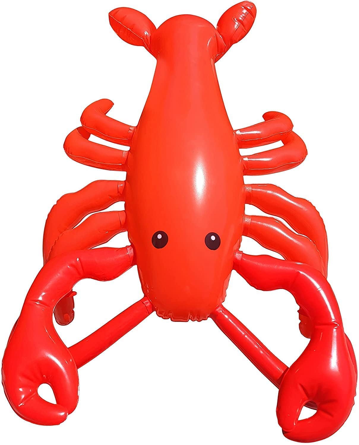 Large 20'' Red Blow-Up Inflatable Lobster Pool Toy Luau Nautical Clam Bake Beach Hawaii Key West Theme Party Decoration (1 Pack)