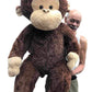Big Plush Giant Stuffed Monkey - Large 4-Foot Extra-Soft Jumbo Plush Animal - 48 Inches / 122 Centimeters - Huge-Sized Gigantic Animals - Oversized Monkeys - Hug This Full-Size Pet Ape