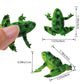 Mukum 16Pcs Plastic Frogs Toy For Kids Easter Party Favors Mini Red Frogs Toys Fun Tropical Forest Character Toys For Boy Girl