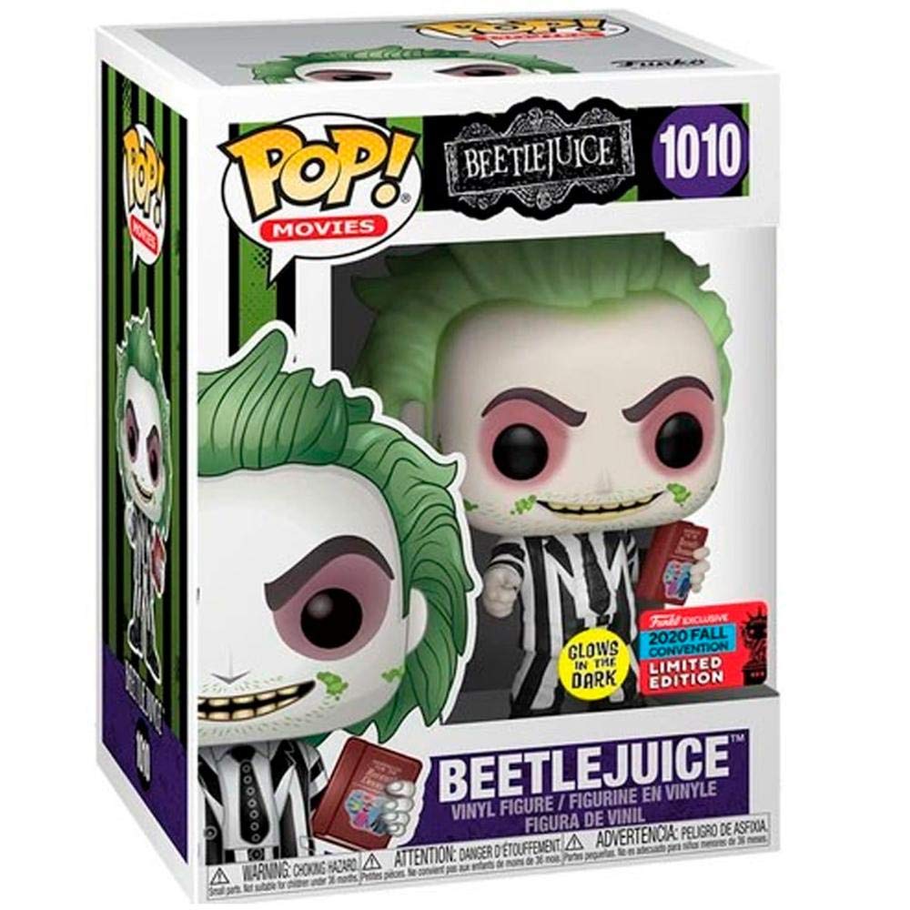 Funko POP! Movies Beetlejuice #1010 GITD NYCC 2020 Exclusive - Multicolor Vinyl Collectible