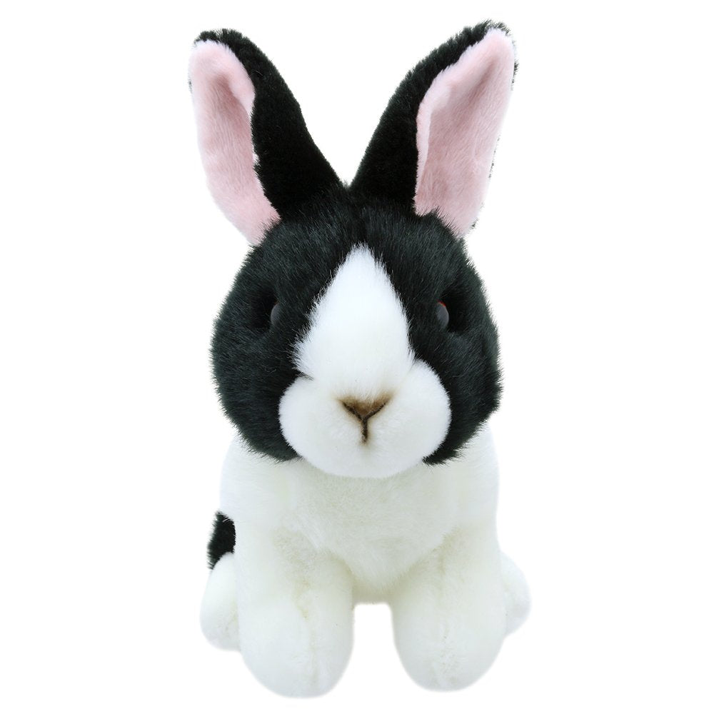 The Puppet Company Wilberry - Minis - Black & White Dutch Rabbit Soft Toy - WB005022
