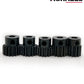 VICRAZZE 32p 5mm Pinion Gear Set 13T 14T 15T 16T 17T with 1/8 inch(3.175mm) Coupler and hex Key for 0.8 Metric Pitch RC Buggy Ca