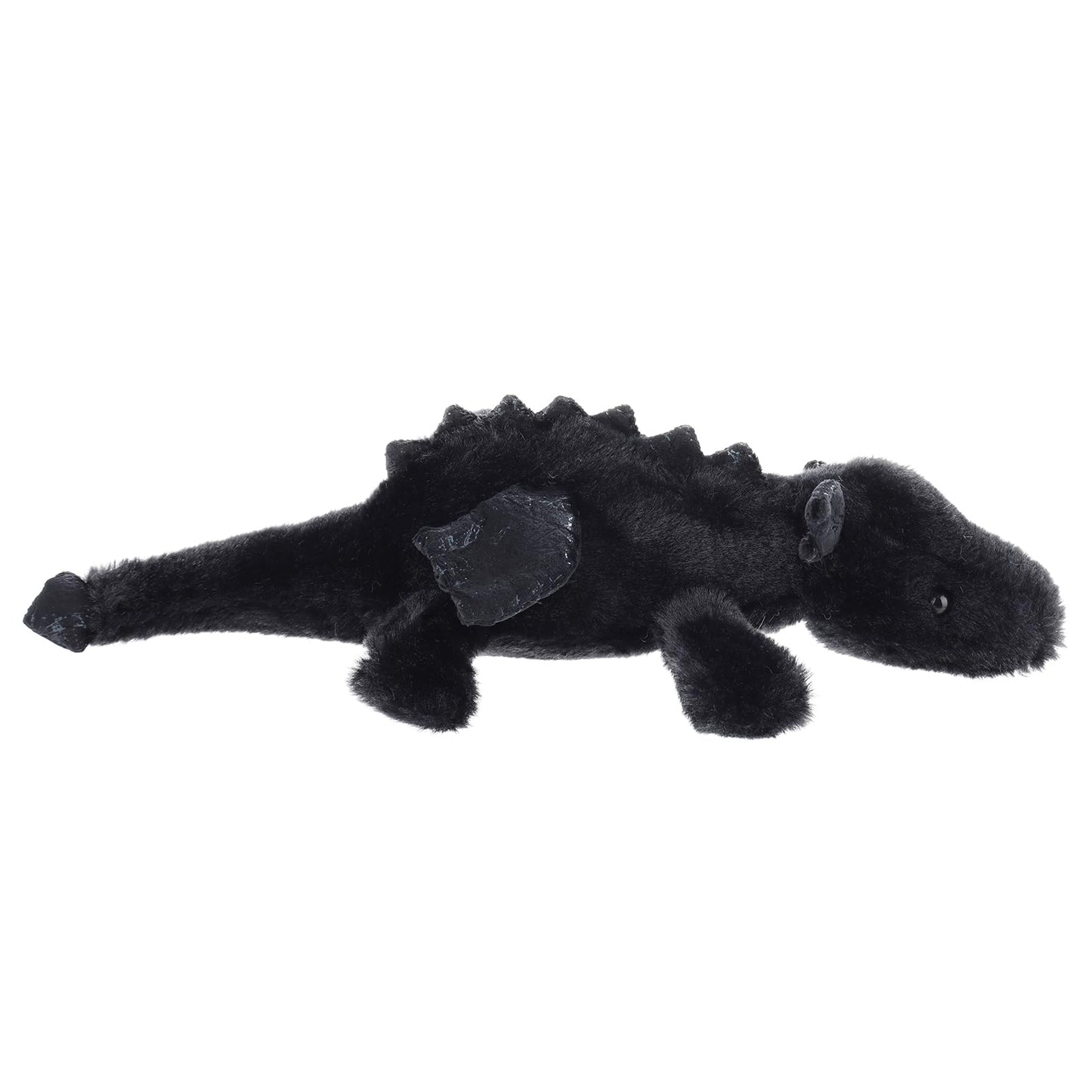 Apricot Lamb Lying Dragon Plush Stuffed Animals For Kids, Soft Cute Dinosaur Plushies Toys For Baby Girl And Boy, Fluffy Lying Dragon Black 19.7 Inches