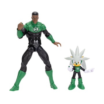 DC X Sonic the Hedgehog Silver as Green Lantern & Green Lantern 2.5/5-inch Figures Multipack
