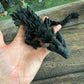Munnygrubbers - Xl 26' Crystal Dragon Fidget Toy - Heavy Duty - 3D Printed Flexible Articulating Dragon Plastic Collectible Figurine - Surprise Egg Compatible - (Sky Blue Dragon)