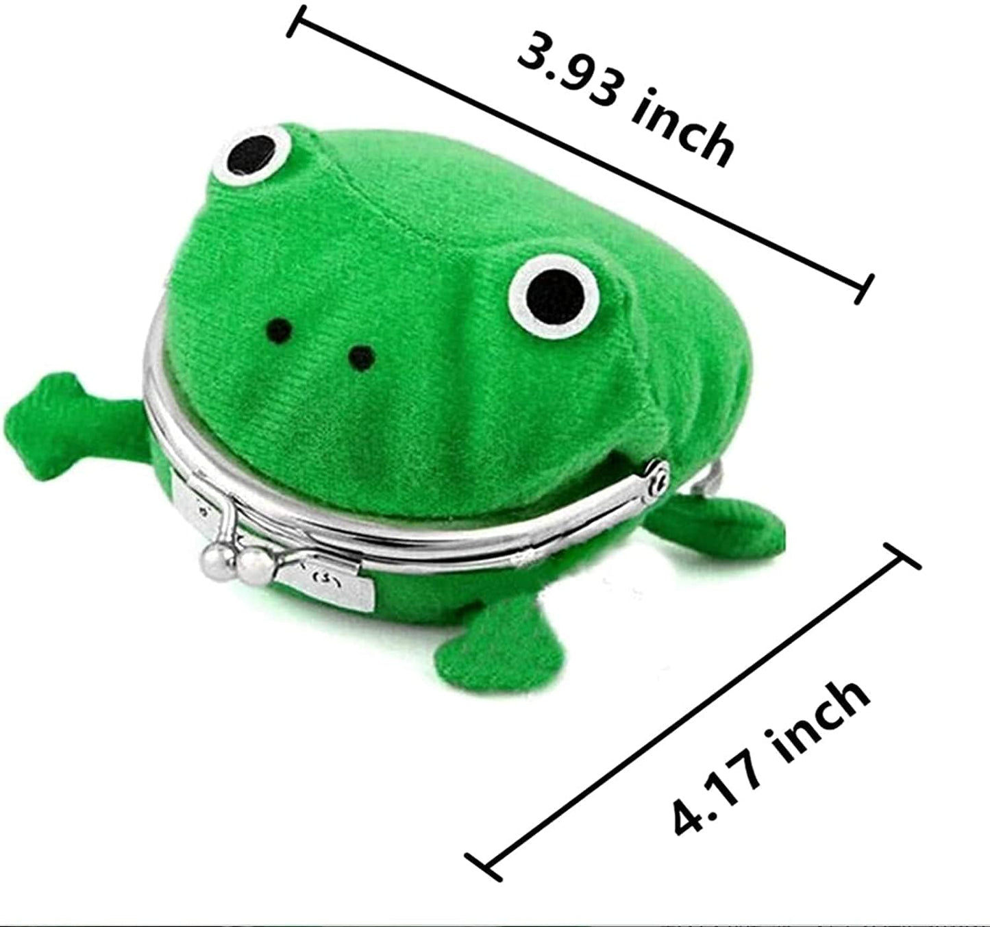 Bestmaple Frog Wallet Anime Cartoon Wallet Coin Purse Manga Flannel Wallet Cute Funny Plush Toy (Anime Frog)