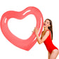 Heart Pool Float, Adult Pool Floats, Water Fun Beach Party Toys For Aults,Birthday Scene Layout Props. (47 In,Transparent Red)