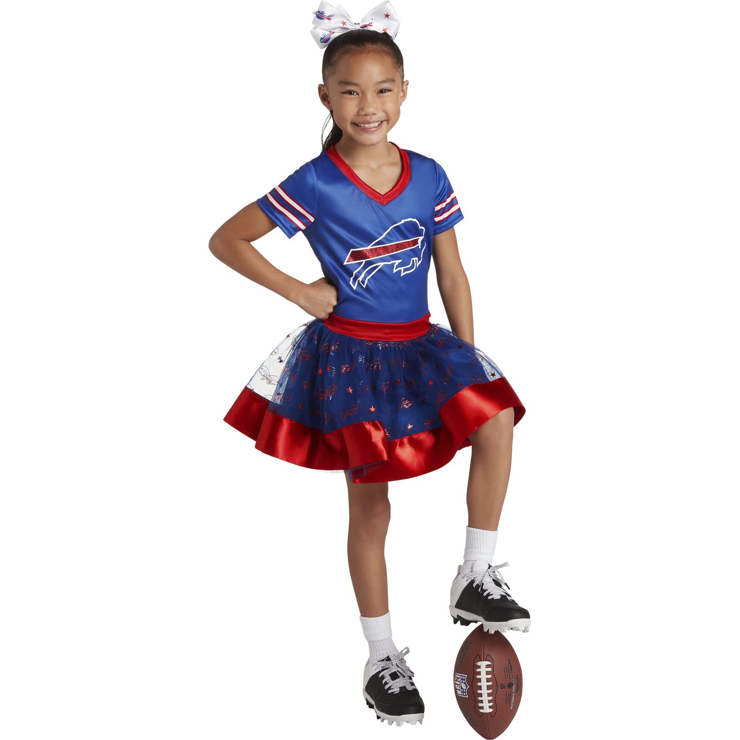 Modern Hero Buffalo Bills Girl'S Nfl Mvp Tailgate Tutu Dress Costume, Size Large