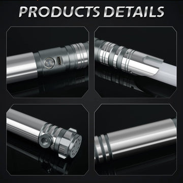 Smooth Swing Dueling Lightsaber, Infinite RGB 16 Colors Changeable Motion Control Light Sabers | Premium Aluminum Metal Hilt 16