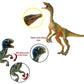 Gemini&Genius Velociraptor Compsognathus Dinosaur Toys, Dinosaur Action Figures With Moveable Jaw And Hands, Realistic Dinos Toys, Great Gift For Kids Or Dino Lovers Collection And Display
