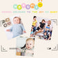 Hetomi Baby Soft Nesting Sorting Stacking Toys Silicone Teething Blocks Shapes Recognition Learning Development Toys For Toddler 3+ Months(Beige)