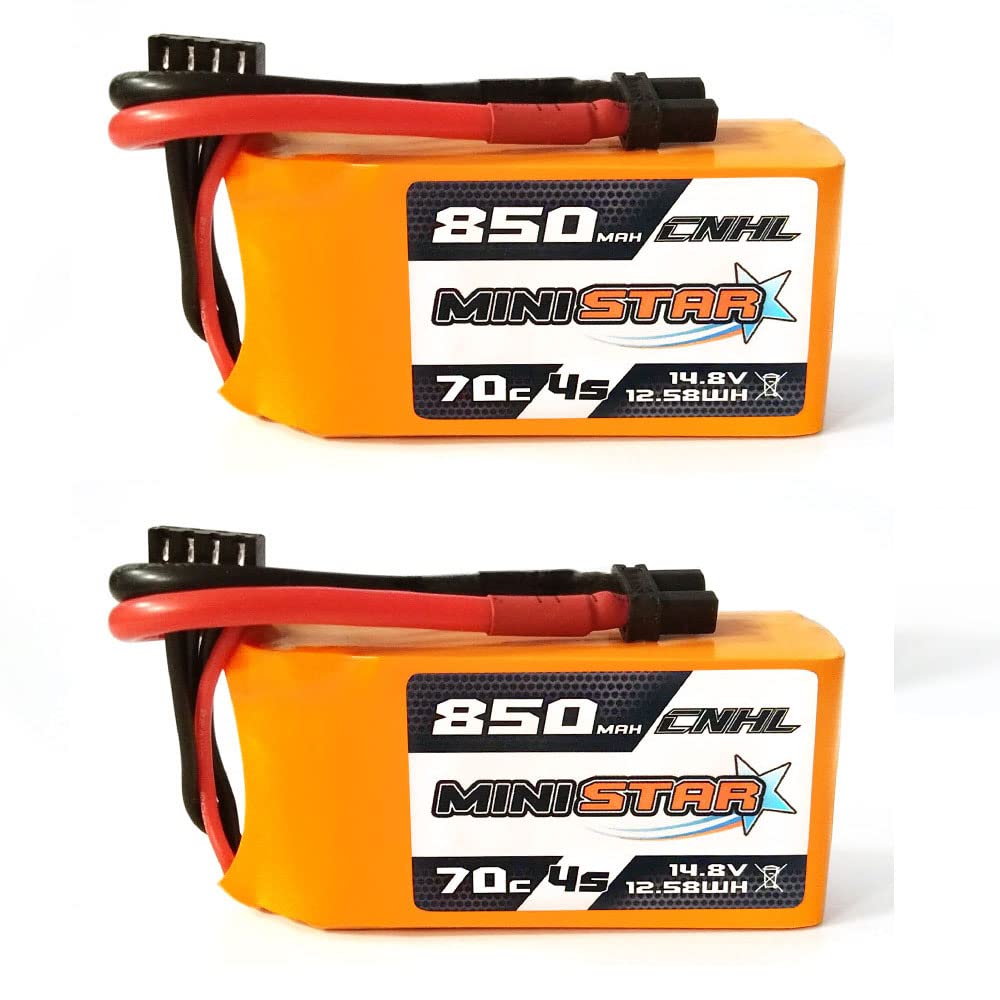 CNHL 4S Lipo Battery 850mAh 70C 14.8V lipo Battery with xt30u for RC Airplane Helicopter Quadcopter multirotor FPV Racing Drone(