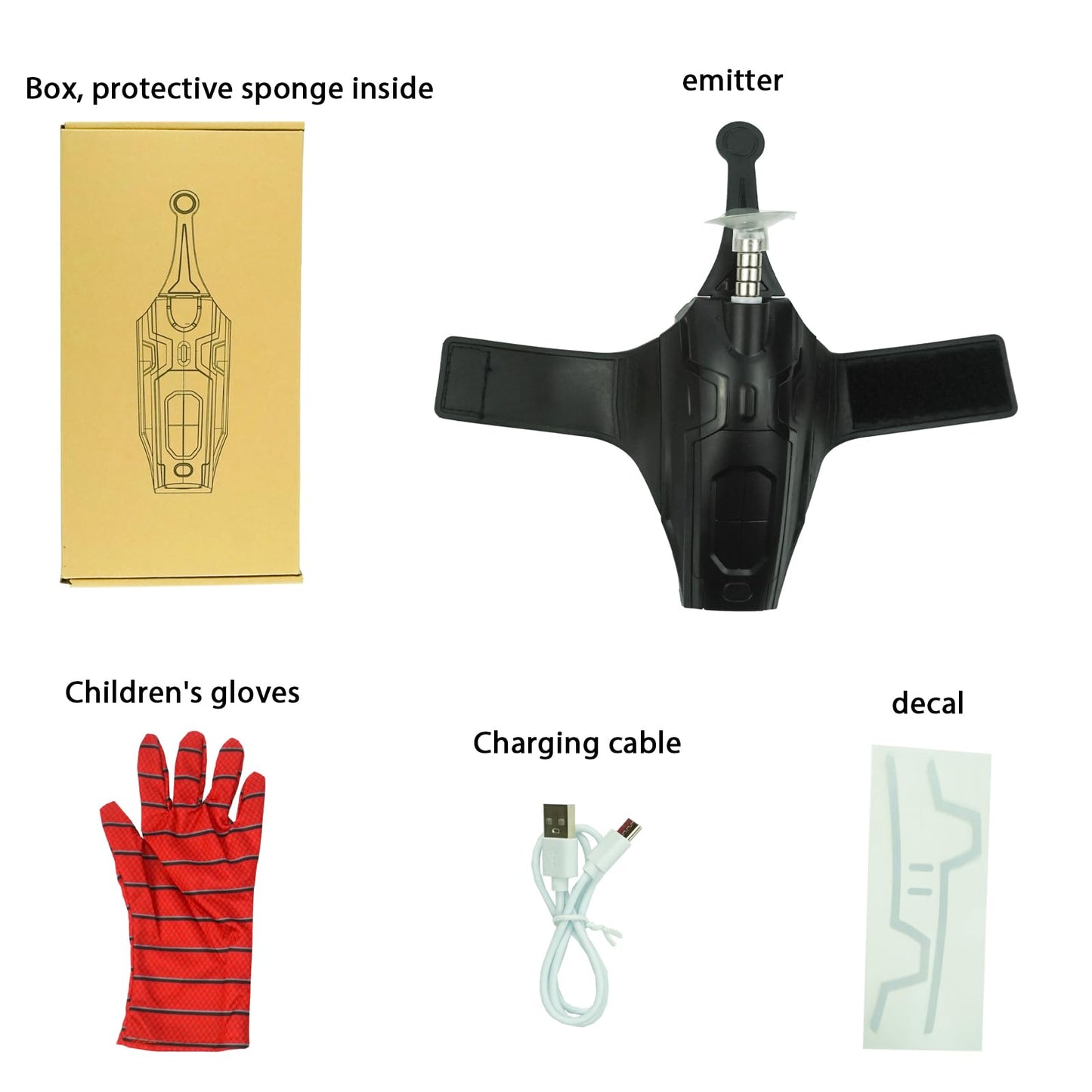 Web Shooters, Spider Web Launching Toy 2.0 Upgrade - USB Charging, Remote Rope Launch, Superhero Spider-Silk Wrist Toys, Matchin