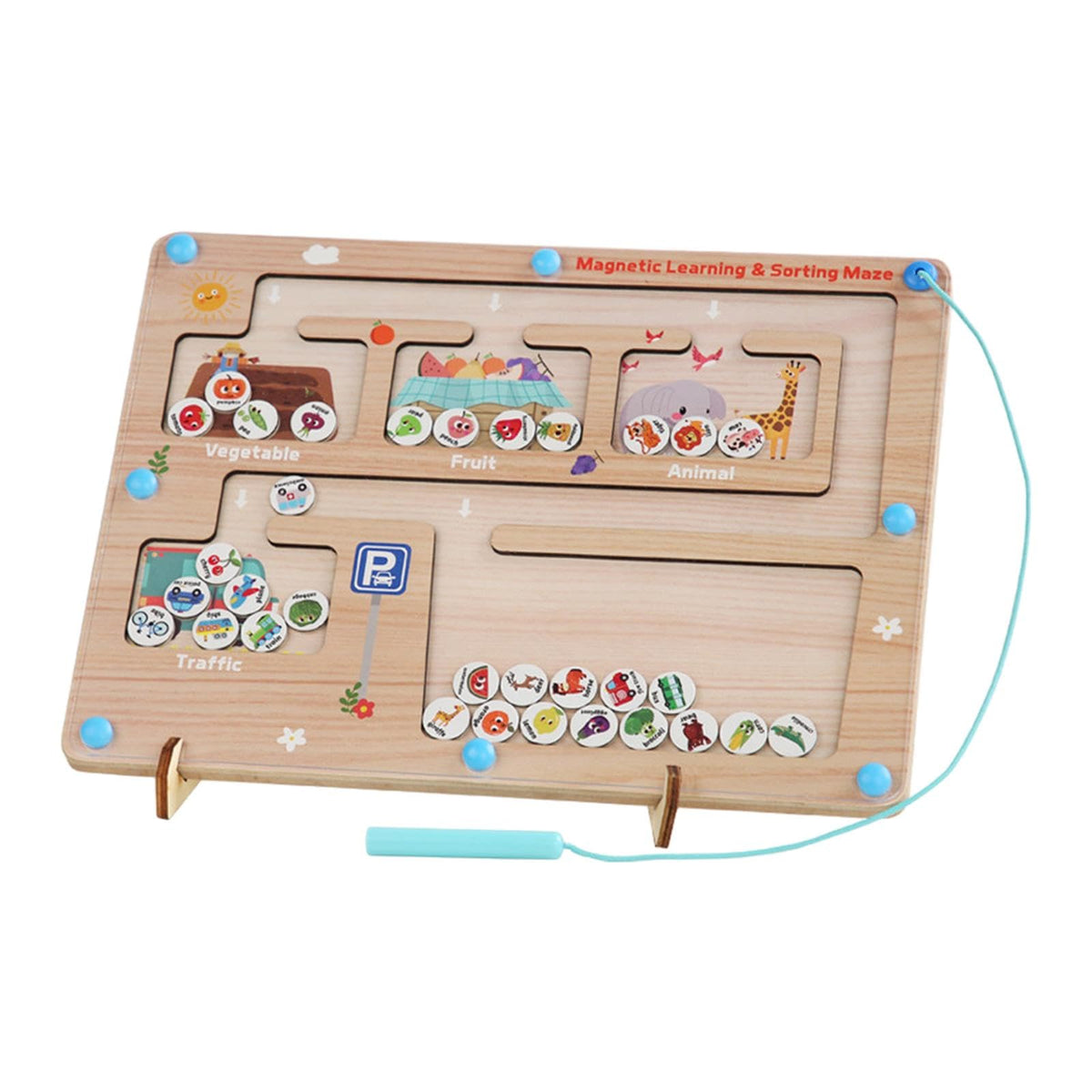 Enakshi Color Number Maze Gift Montessori Wooden Puzzle Game Board For Boys Toddlers|Toys & Hobbies | Educational | Other Educat