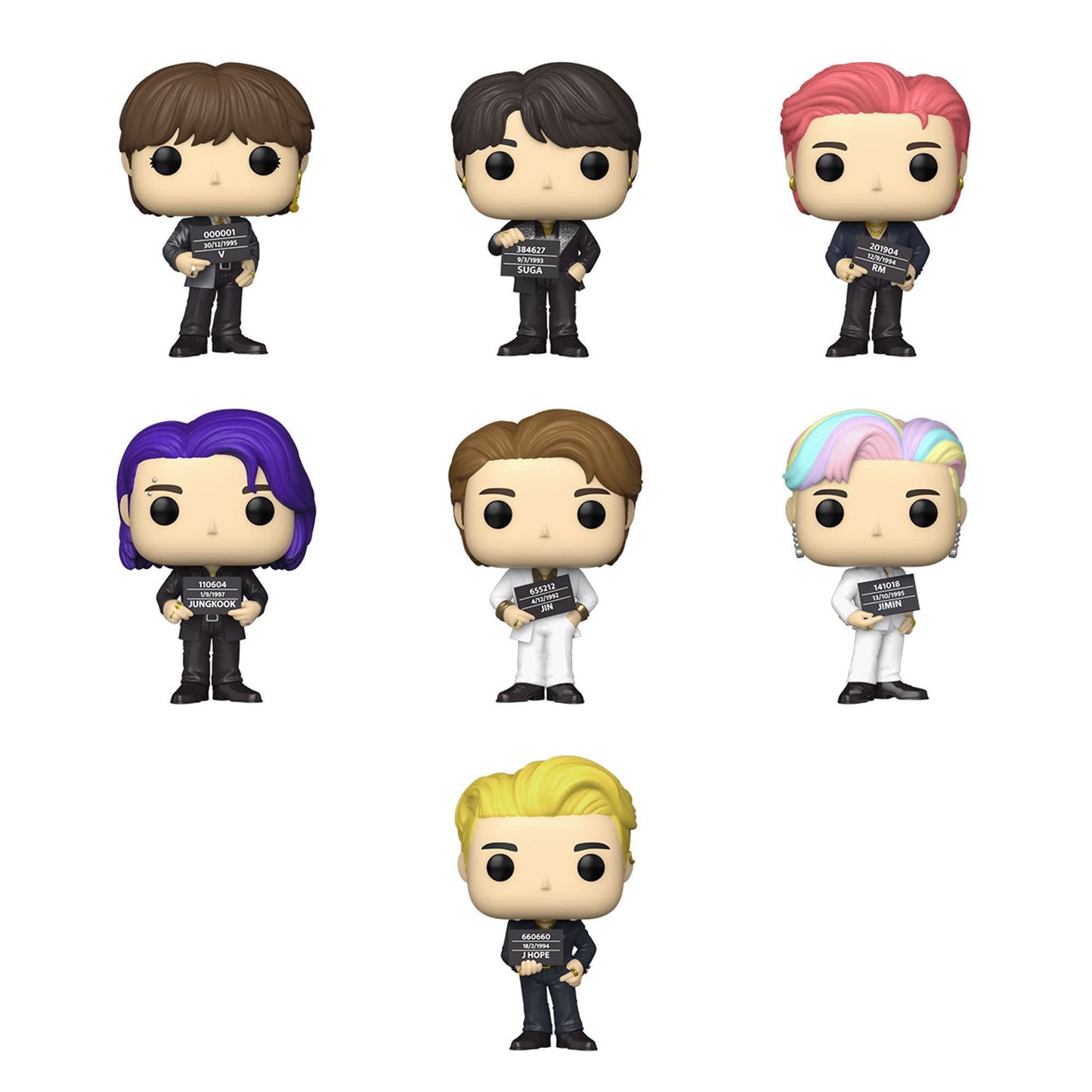 Funko Bts (Butter) Pop! Rocks Complete Set (7)