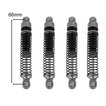 Pothyes 53mm 59mm 66mm 78mm Aluminum Long Threaded Shocks Absorbers Oil Damper for 1/18 RC Crawler TRX4M TRX-4M KUpgrade Parts (