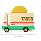 Candylab Toys CANDYCAR Wooden Food Truck Collection - Taco Van  enhanced Handcrafted Beech Wood Toy Car