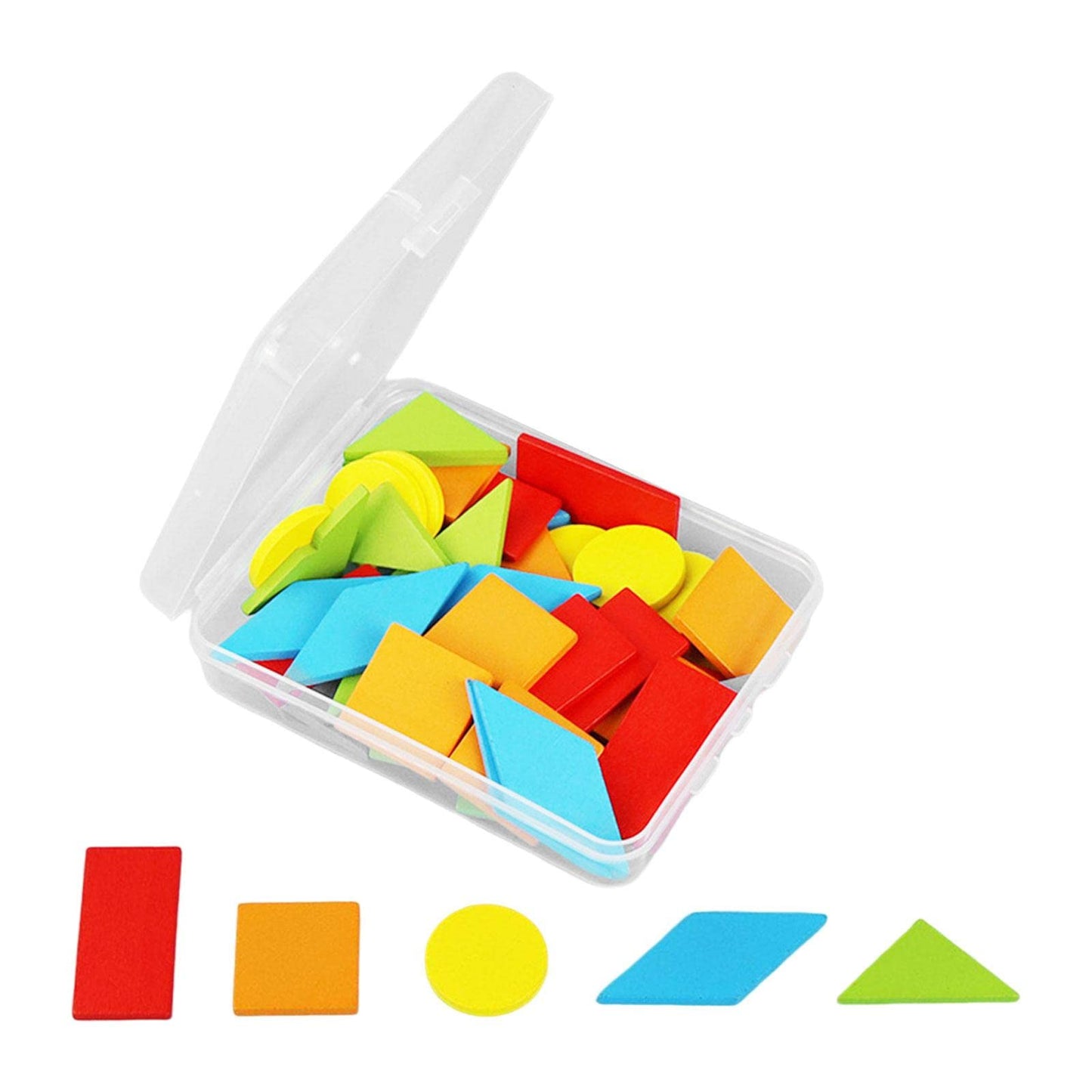 Atorse Math Shapes Geometric Solids Sorting Stacking Toys For Game Gift Activity 50Sheets|Baby | Toys For Baby | Developmental B