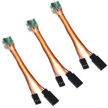 QCCAN 3PCS RC Servo Signal Reverser Rotation Inverter for Aircraft Airplane Steering Gear