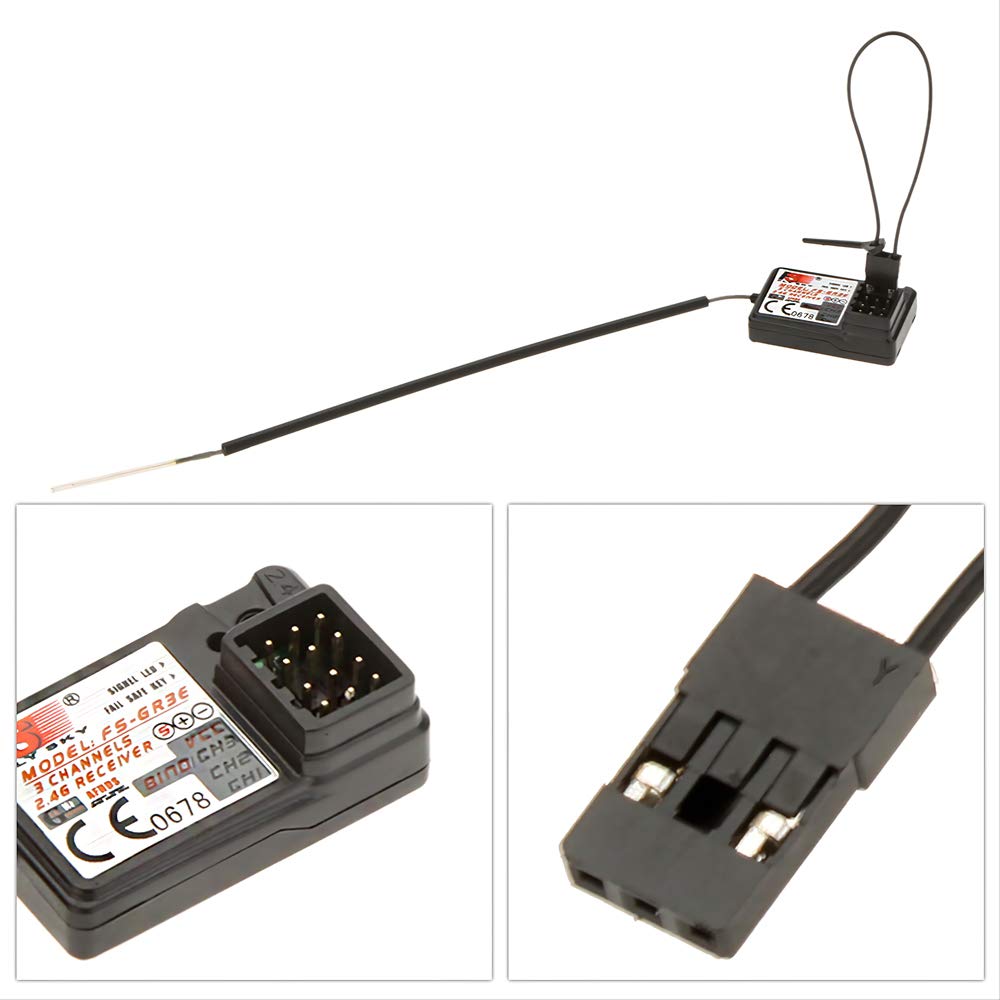 Flysky Receiver FS-GR3E AFHDS Long Range 3CH 2.4GHz Receiver for FS-GT2 FS-GT2B FS-GT3B FS-GT3C FS-IT4S Transmitter RC Car Boat