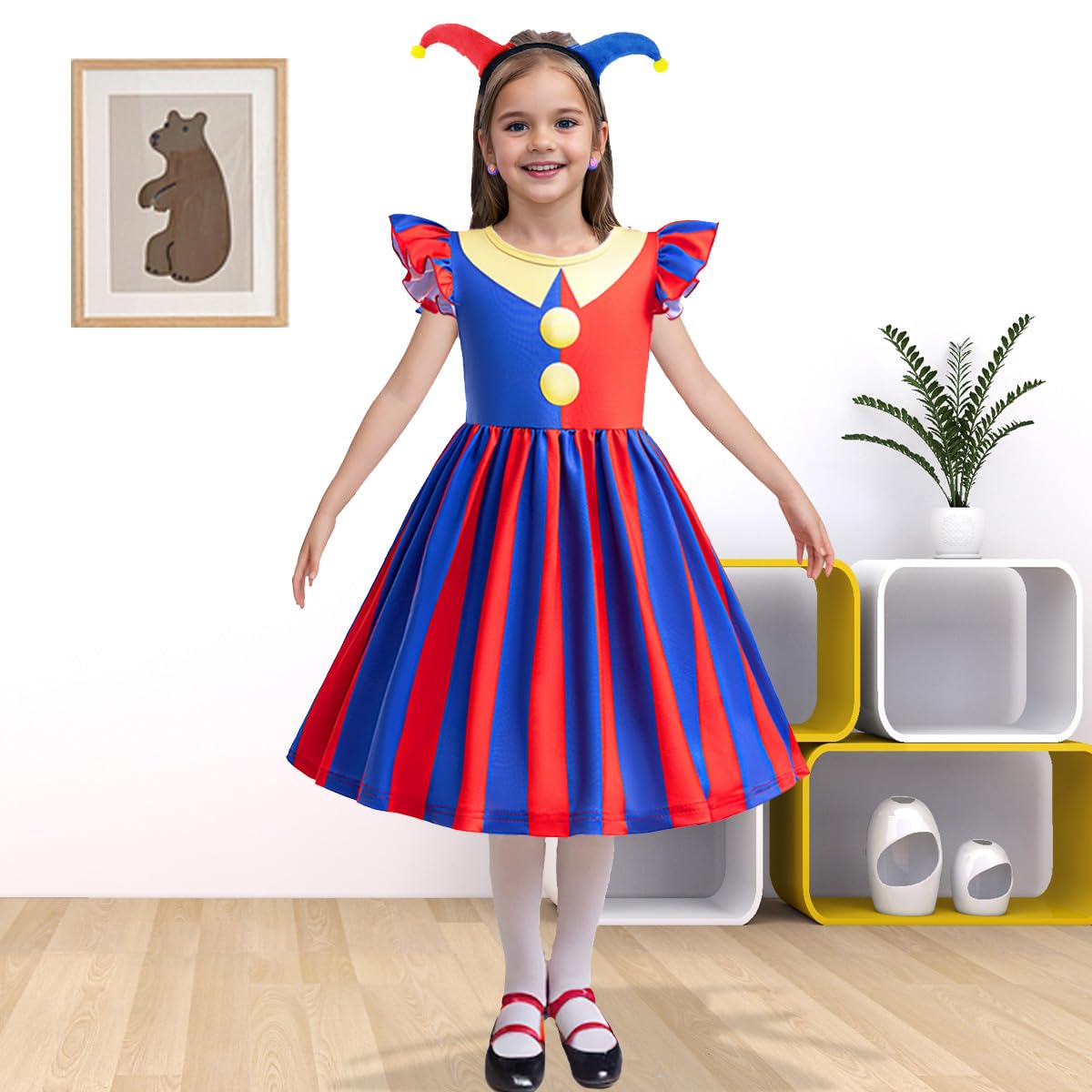 Zaisuifun Circus Costume For Little Girls Kid Fancy Carnival Halloween Cosplay Dress, 6-7 Years(Tag 140)