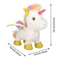 Unicorn Gift Toys for Girls Age 4-6,Interactive Light-Up Walking Unicorn Plush Toy, Remote Control Leash, Electronic Plush Toy w