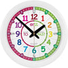 Ertt Teaching Wall Clock - Learn The Time Wall Clock - Kids Analog Clock For Classroom, Playroom, Bedroom, Educational Room Deco
